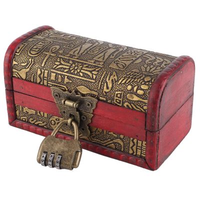 Acouto Wooden Jewelry Box Vintage European Classical Wooden Case Jewelry Storage Box Container Home Decoration for Your Gift Jewelry Watch Ring Necklace Earring