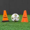 FORZA Pro 12in Tri Marker Cones - Set of 4 or 8 with Optional Rubber Bases (with Bases, Fluro Orange, Pack of 8) view 3