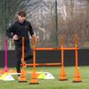 FORZA Pro 12in Tri Marker Cones - Set of 4 or 8 with Optional Rubber Bases (with Bases, Fluro Orange, Pack of 8) view 4
