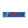 Rico Industries NCAA Kansas Jayhawks Blue 4" X 17" Plastic Street Sign view 1