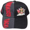 Trinidad & Tobago Country Black Red Letters Patch On Side Embroidered Hat Cap view 3