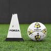 FORZA Pro 12in Tri Marker Cones - Set of 4 or 8 with Optional Rubber Bases (with Bases, White, Pack of 8) view 2