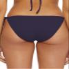 BCA by Rebecca Virtue Kira - Women's Side Tie Bikini Bottom with Cheeky Coverage, Sexy Swimwear Separates for Women, Navy, Small view 3