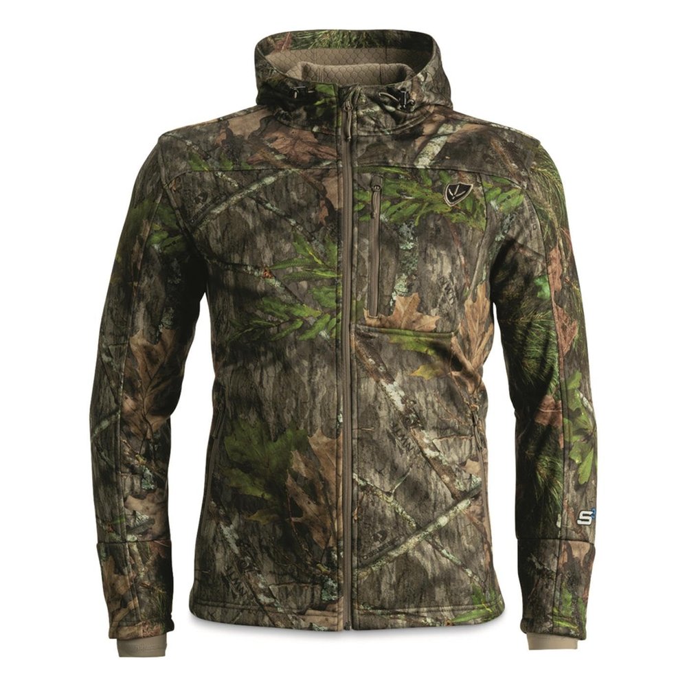 BLOCKER OUTDOORS Finisher Camouflage Turkey Hunting Jacket for Men (MO Obsession NWTF, Small)