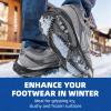 Ice Grips for Shoes - 360-Degree Grip on Snow Ice, 1 Pair Non Slip Gripper Anti-Slip Grips for Outdoor Mountain Climbing, Hiking Shoes - Abrasion & - Unisex view 2