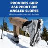 Ice Grips for Shoes - 360-Degree Grip on Snow Ice, 1 Pair Non Slip Gripper Anti-Slip Grips for Outdoor Mountain Climbing, Hiking Shoes - Abrasion & - Unisex view 4