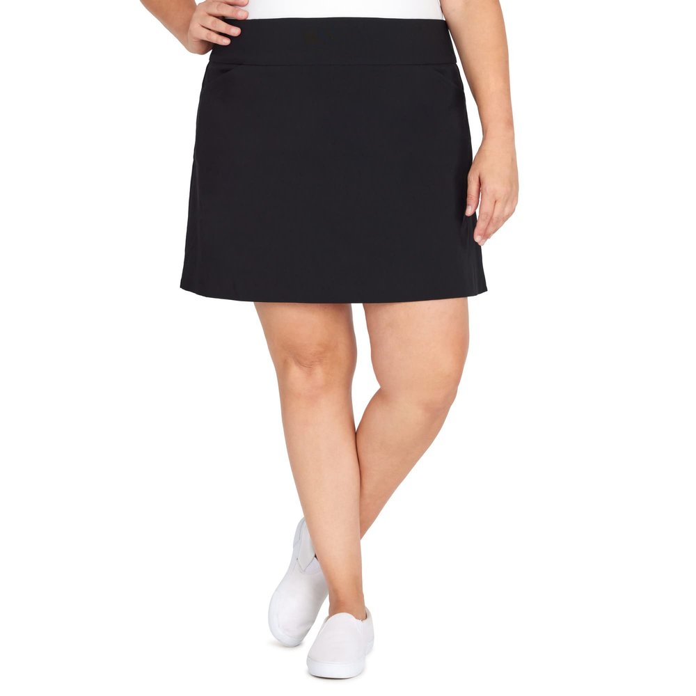 Alfred Dunner Women's Plus-Size Casual Fit Allure Skirt Size 18W Black