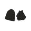 Timberland Boy's Cuff Hat with Contrast Tree and Magic Glove Set, Charcoal Heather Grey, One Size view 1
