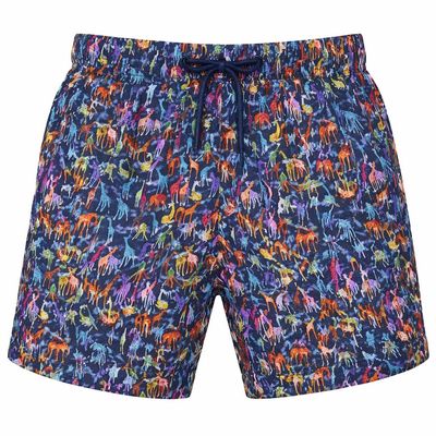 INGEAR Little Boys Quick Dry Swim Trunks UPF 50+ Beach Board Shorts Sizes 2T-14 Vibrant Patterns for Summer Adventures