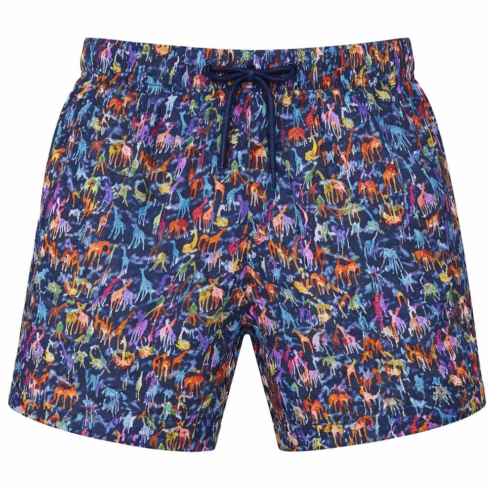 INGEAR Little Boys Quick Dry Swim Trunks UPF 50+ Beach Board Shorts Sizes 2T-14 Vibrant Patterns for Summer Adventures