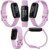 Fitbit Inspire 3 Health & Fitness Activity Tracker (Lilac Bliss) with Workout Intensity, Sleep Tracking, Heart Rate, 2 Bands, 3.3foot Charging Cable, Wall Adapter, Screen Protectors & PremGear Cloth view 2