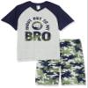 The Children's Place,Short Sleeve Top and Shorts 2 Piece Pajama Sets,Shout out Bro,XX-Large view 1
