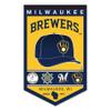 Milwaukee Brewers Heritage History Banner Pennant view 1