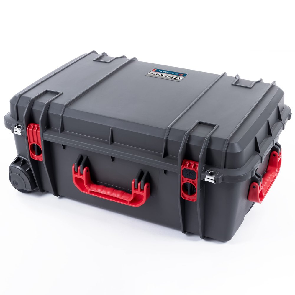 Seahorse Gunmetal & Red 920 case. Comes empty.