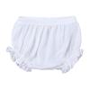 Dkygxwt Infant Baby Girls Boys Shorts Solid Spring Summer Casual Ruffle Shorts Pants Clothes(White,12-18 Months) view 1