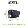 Viridian New C5L Rechargeable Universal Compact Weapon Green Laser Sight with High Output 650 Lumen Light, with SAFECharge Power Source, Universal Mounted view 2