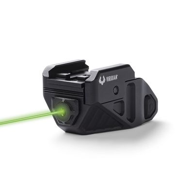Viridian New C5 Green Laser Sight, Universal Rail Mounted, Gun Sight with Ambidextrous On and Off Switch, Rechargeable, Instant-On, Black