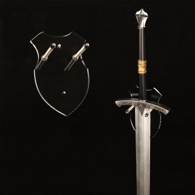 HHUXIUE Wall mounted sword rack sword stant axe holder wall mounted display rack single sword vertical wall mounted general sword racksword wall mountsword stand (transparent 1 set)