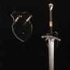 HHUXIUE Wall mounted sword rack sword stant axe holder wall mounted display rack single sword vertical wall mounted general sword racksword wall mountsword stand (transparent 1 set) view 1