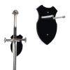 HHUXIUE Wall mounted sword rack sword stant axe holder wall mounted display rack single sword vertical wall mounted general sword racksword wall mountsword stand(black 1 set) view 1