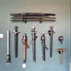 HHUXIUE Wall mounted sword rack sword stant axe holder wall mounted display rack single sword vertical wall mounted general sword racksword wall mountsword stand(black 1 set) view 2