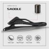 Lightweight Carbon Fiber Bike Saddle Made of Comfortable Memory Foam Comfortable Waterproof Breathable Replacement Bicycle Seat with Ergonomic Zone Concept,Black Yellow view 2