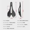 Lightweight Carbon Fiber Bike Saddle Made of Comfortable Memory Foam Comfortable Waterproof Breathable Replacement Bicycle Seat with Ergonomic Zone Concept,Black Yellow view 3