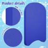 3 Pcs EVA Foam Swimming Kickboard Water Pool Training Swimming Aid Swim Board with Non Slip Edges for Adults Kids Beginner Swimmers Float Exercise Equipment, 3 Colors (Dark Blue, Light Blue, Yellow) view 3