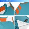 KXK Youth Reversible Basketball Jersey Shirts,Fashion Blank Basketball Jerseys for Kids Aqua/White view 4