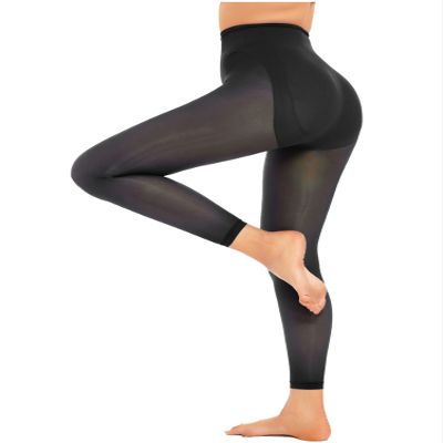 Alvivi Women Sexy Tights Crotch Opening Lingerie Leggings Pantyhose Elastic Skinny Long Pants Stockings Type B Black One Size