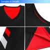 KXK Youth Reversible Basketball Jersey Shirts,Fashion Blank Basketball Jerseys for Kids Red/Black view 4
