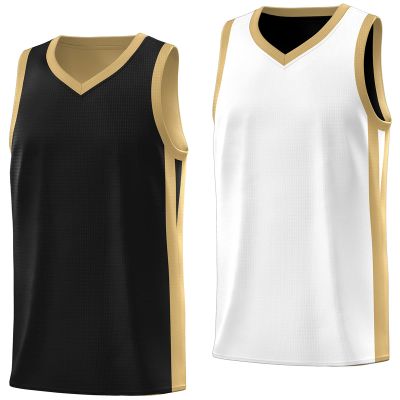 KXK Youth Reversible Basketball Jersey Shirts,Fashion Blank Basketball Jerseys for Kids Black/White