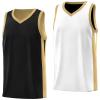 KXK Youth Reversible Basketball Jersey Shirts,Fashion Blank Basketball Jerseys for Kids Black/White view 1