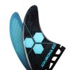AQUBONA Honeycomb Fiberglass Performance Surfboard Fins Thruster (3 Fins) Single Tab with Fin Bag, Key and Screws. view 4