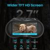AILNJUC Head-Mounted Night Vision Goggles - Hands Free Rechargeable 1312FT Digital Infrared Night Vision Binoculars for Adults,8xDigital Zoom,Compatible with Fast MICH Helmet,Military Tactical Hunting view 2
