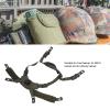 AYNEFY Helmet Suspension System Nylon Strong Compatibility Suspension System Chin Strap Easy Installation with Screw for Outdoor Play (OD Green) view 3