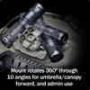 Thyrm VariArc-VS Helmet Mount, Universal Helmet Compatibility, Adjustable for attaching Light to Picatinny Rail or Scout Mount, Made in USA (Ranger Green) view 3