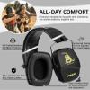 PROHEAR 016 Shooting Ear Protection Earmuffs 2 Pack, NRR 26dB for Gun Range, Hunting -Black and DOTM view 4