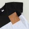 YINGISFITM Baby Boy Shorts Set Short Sleeve Tshirt Top Shorts Pants Cute Boy Summer Outfit Toddler Infant Clothes (block black,18-24 Months) view 4