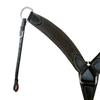 Leather Breast Collar Western Horse Barrel Roping Breastplate Trail Pleasure Tooled Black Breastcollar view 1