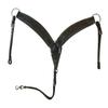Leather Breast Collar Western Horse Barrel Roping Breastplate Trail Pleasure Tooled Black Breastcollar view 2