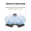 Bike Seat of Comfortable Memory Foam Bicycle Seat with Ergonomic Zone Concept for Men & Women Waterproof Breathable Bike Seat Cycling Leather Soft Seat Cushion,Black view 4