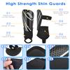 BROTOU Shin Guards Soccer Youth, Soccer Shin Guards for Kids 3-15, Light Weight Adjustable Straps Shin Pads Protection Equipment with Ankle and Leg Calf Protection view 2