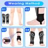 BROTOU Shin Guards Soccer Youth, Soccer Shin Guards for Kids 3-15, Light Weight Adjustable Straps Shin Pads Protection Equipment with Ankle and Leg Calf Protection view 3