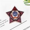 Soviet Russian Army Red Star Pin Badge USSR Pin Russia USSR Badge Lapel Pins Vintage Antique Classics Retro Metal Badge Brooch Souvenir Collection Soviet Union Classic Vintage Red Star Jewelry Gift for Friends view 3