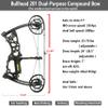 Steel Ball Compound Bow Kit Dual-Purpose Bow Archery Hunting 35-70Lbs Short-Axis Compound Bow Suitable for Beginners Adult (Silver KIT) view 3