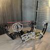 Steel Ball Compound Bow Kit Dual-Purpose Bow Archery Hunting 35-70Lbs Short-Axis Compound Bow Suitable for Beginners Adult (Silver KIT) view 4