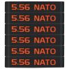 Aolamegs Magazine Marking Band, 6 Pack Magazine Caliber Bands (Black-Orange)