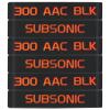 Aolamegs 300 Blackout Subsonic Magazine Marking Band, 6 Pack 300 BLK Subsonic Magazine Caliber Bands (Black-Orange)