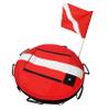 Luwint Inflatable Dive Float Buoy, Round Diving Safety Surface Marker Buoy Training Signal Board for Scuba Diving Freediving Diver Snorkeling Spearfishing, Includes Flag view 1